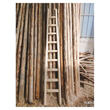 圆料楼梯阁楼实木单梯直梯包邮爬梯装修工程木质老式梯子家用加粗