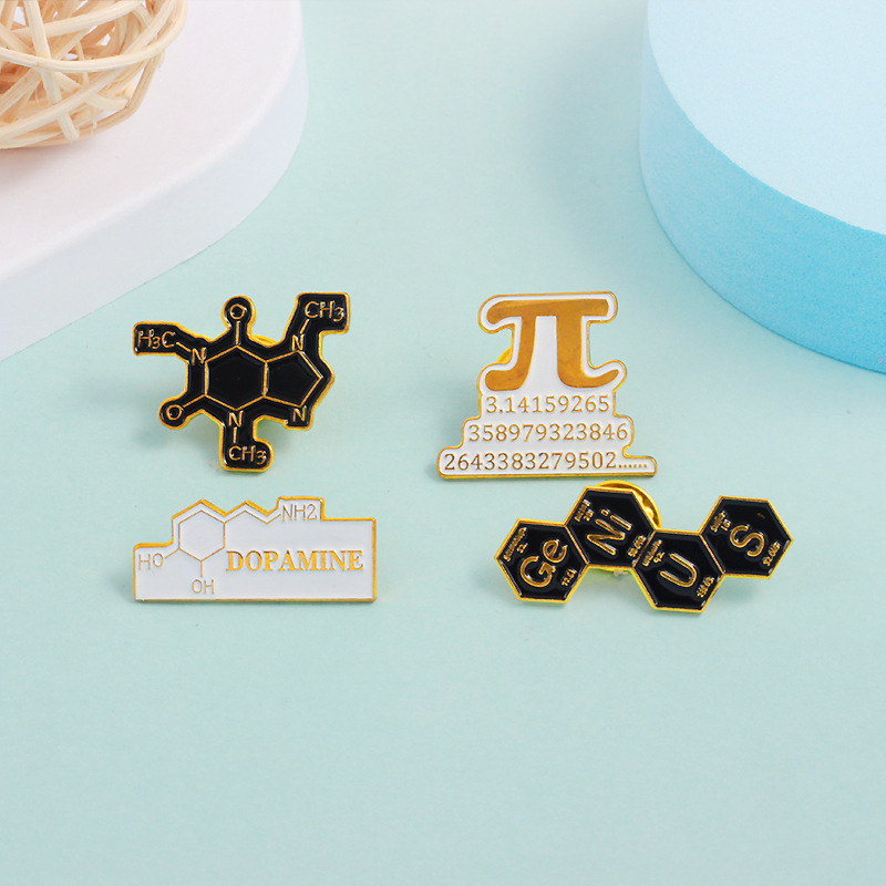 Chemical creative brooch for teaching maths