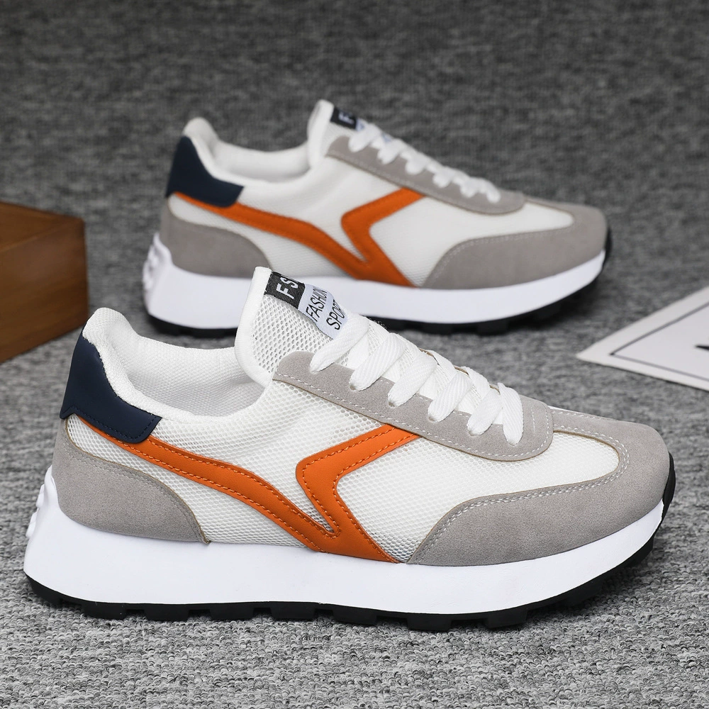 Дышащая спортивная обувь с индивидуальной сеткой для пар, новая весенняя повседневная обувь для мужчин и женщин, модная и универсальная легкая модная обувь.