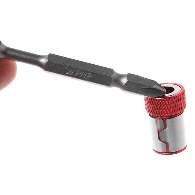 Destornillador eléctrico cabeza anillo magnético destornillador posicionamiento fuerte anillo magnético desmontable todo metal destornillador cabeza anillo magnético antideslizante