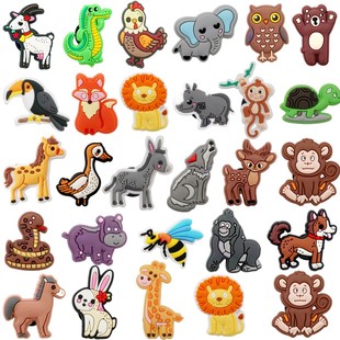 Animal Farm Cave Shoes Shoes Flower Cross Border Shoes Buckle Shoes Decoration Animal Patch Pea Buckle Garden Shoes Shoes Flower