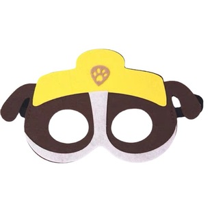 Wang Wang Team Meritorious Dog Patrol Felt Children Wang Team Mask Eye Mask Parent-Child Dress-Up Adult