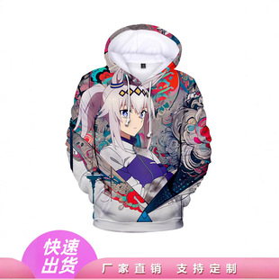 Jockey Girl Lu Hair Cinderella Sweatshirt Pullover Hoodie Plus Velvet Autumn and Winter Peripheral Top 3D Digital Printing