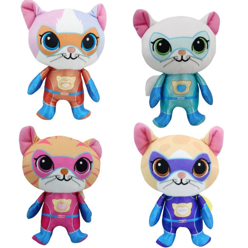 Плюшевая кошка из Superkitties, плюшевая кукла-игрушка