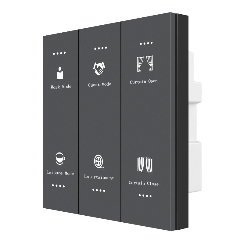 Interruptor Táctil de Pared Inteligente ZigBee, Control Táctil, para Hotel