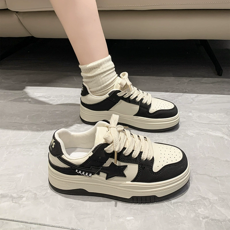 Трансграничные европейские повседневные кроссовки женские весенние новые шнуровки