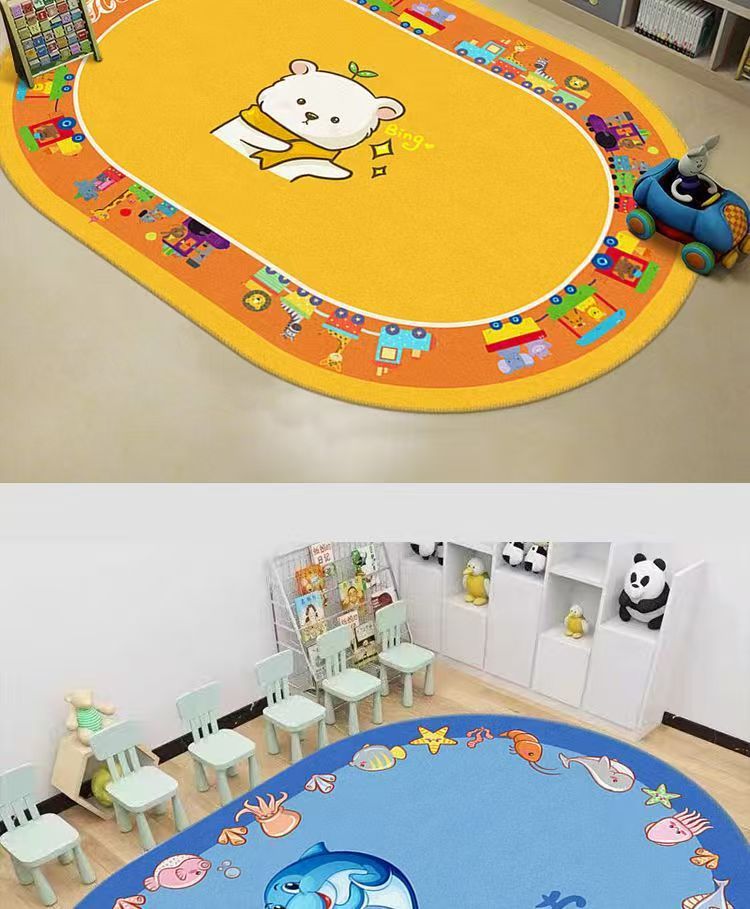 Kindergarten Floor Mats, Tutoring Classes, Classroom Mats, Reading Areas, Cool and Stain-Resistant Carpets, Cartoon Blankets Can Be Shipped on Behalf of Others