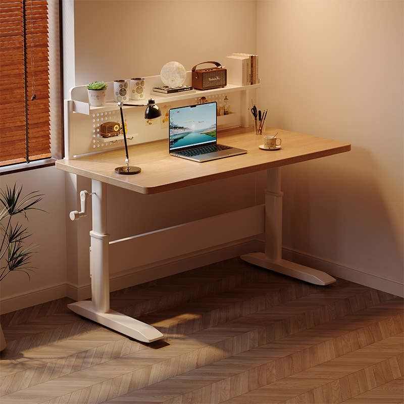 Mesa de elevación mesa de computadora de madera maciza mesa de escritorio lujosa moderna dormitorio mesa de estudio de estudiantes simple mesa de oficina doméstica