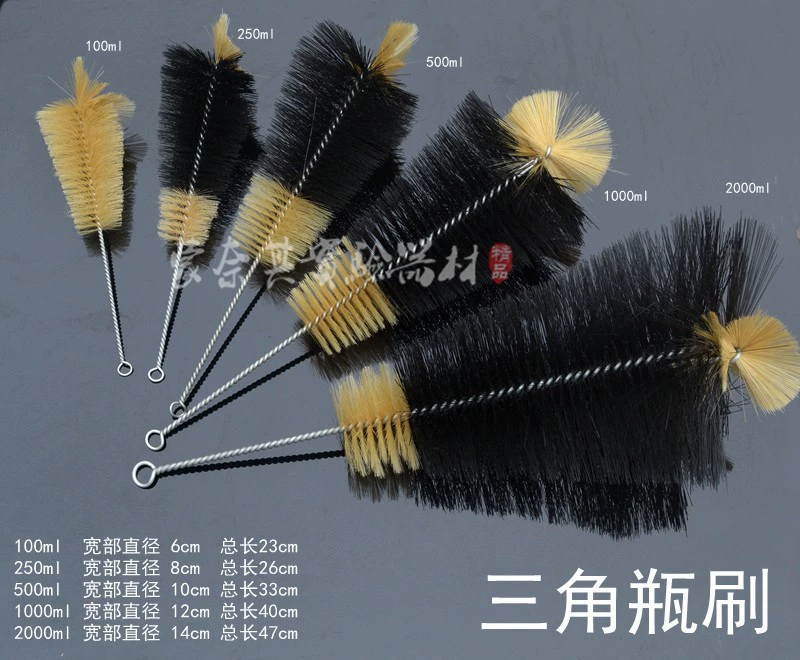 Фабрика прямой стеклянный треугольник Бутылка кисть Пластиковая Бутылка треугольник кисть треугольник 100 мл-2000 мл