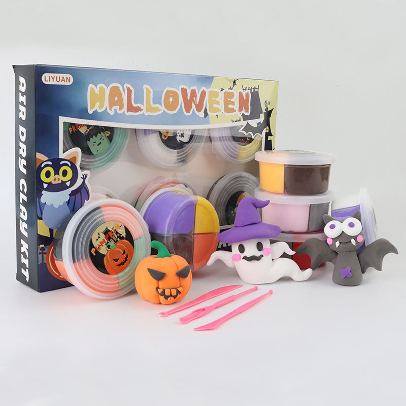 超軽量粘土クリスマスプレゼントゴム泥幼稚園粘土手作り祝日diyセットハロウィーン|undefined