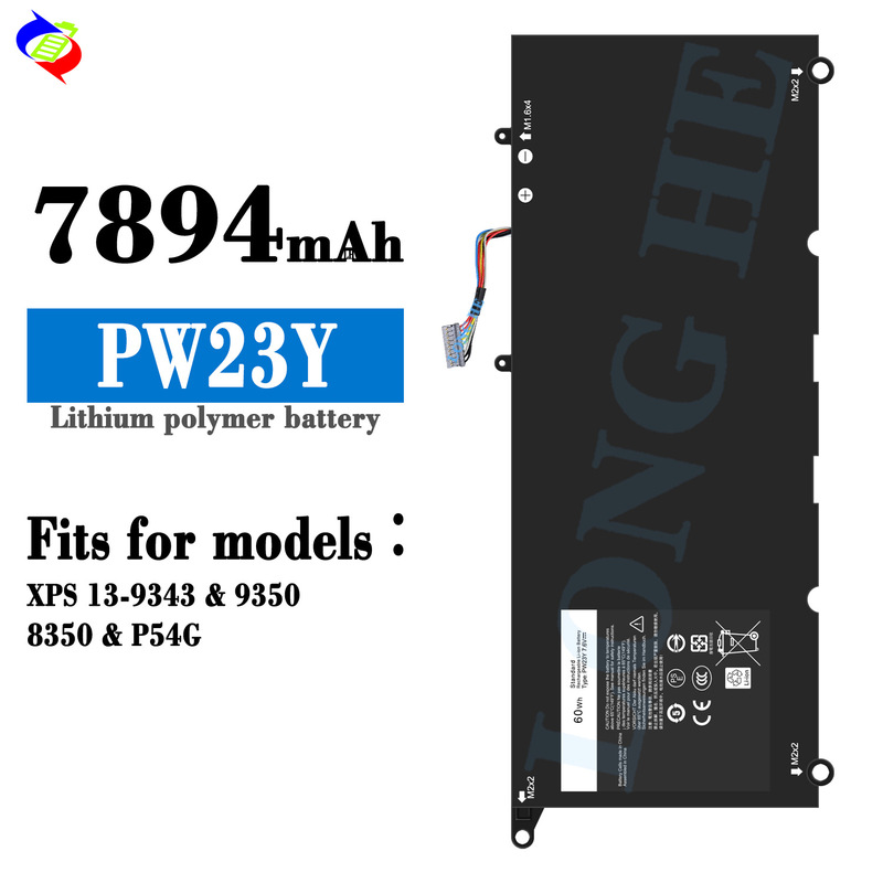 Suitable for Dell Pw23Y Notebook Battery Xps 13-9343/9350/8350/P54G Factory Wholesale