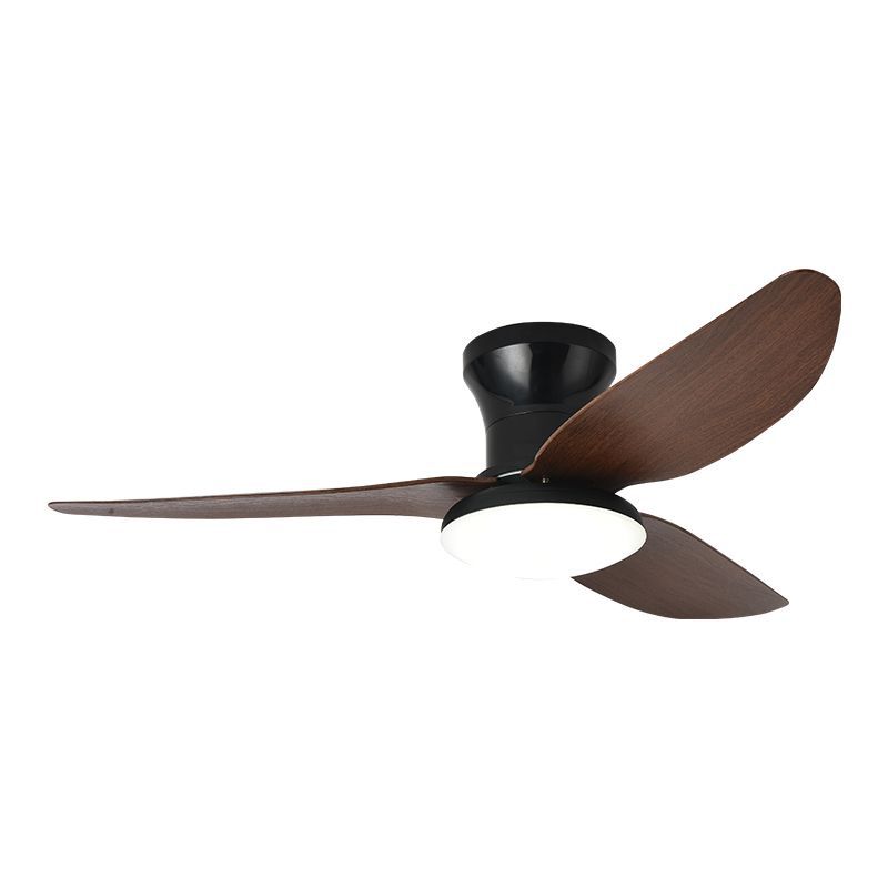 Nueva Conversión de frecuencia lámpara de ventilador de tres hojas techo doméstico simple comedor sala de estar dormitorio lámpara ventilador integrado lámpara de ventilador de techo Nórdico