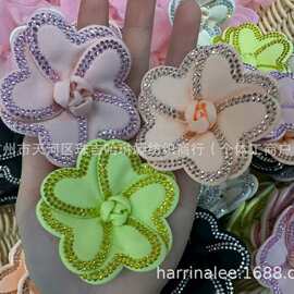 布艺立体花朵手工diy饰品饰闪钻服饰辅料春季新款胸花现货批发厂