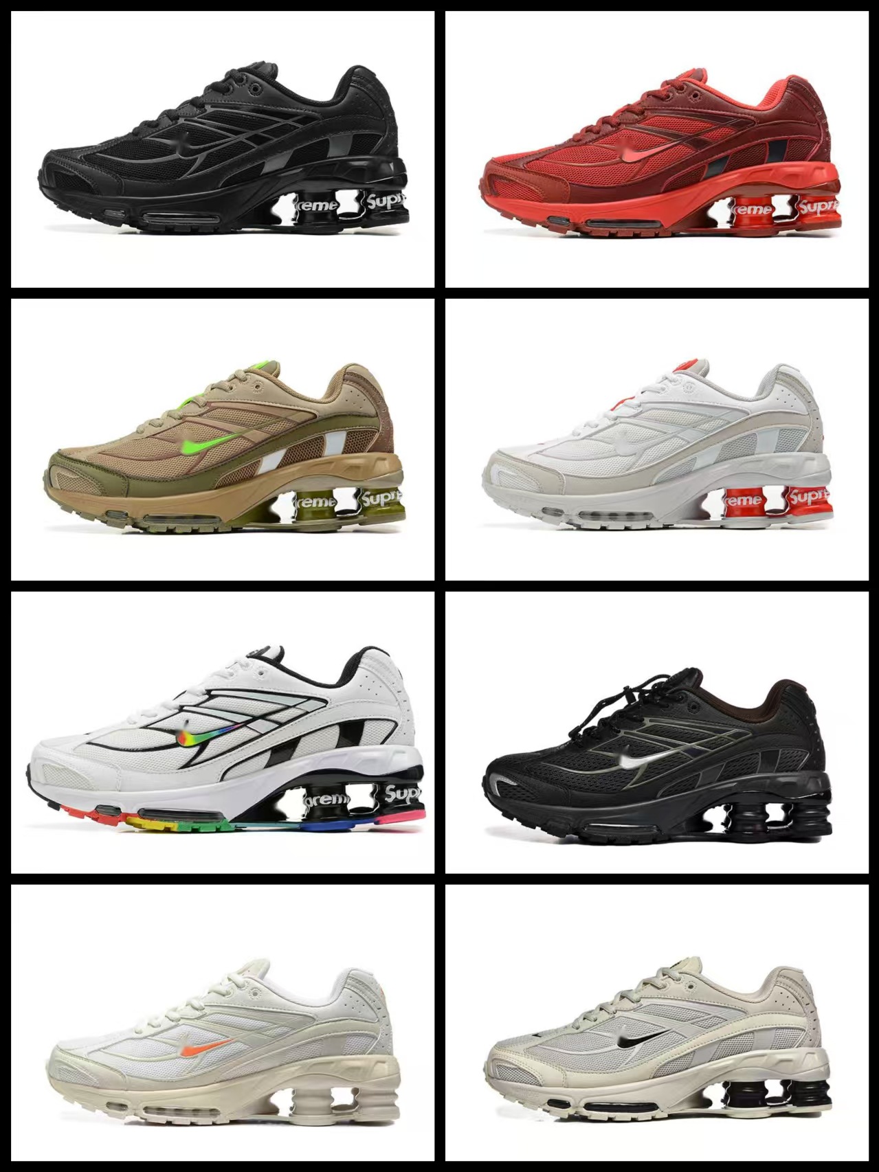 Putian transfronterizo de tamaño grande columna de aire ShoxR4 primavera deportivo amortiguación para correr zapatos casuales para hombres y mujeres zapatos deportivos transpirables image 1