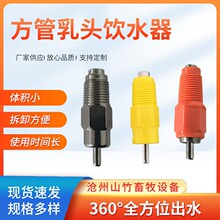 方管鲁冰饮水器 方管乳头 家禽饮水器 鲁宾饮水器 方管水线饮水器