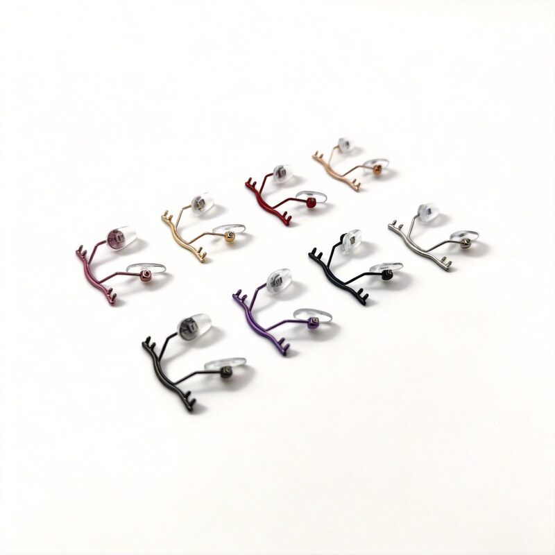 Frameless Nose Bridge Hanging Support, Frameless Cut-Edge Glasses Bracket, Eight-Hole Nose Bridge, Cross-Beam Nose Frame Accessories Repair