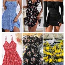 2026新款女装SHEIN连衣裙性感包臀礼服辣妹款批发 sexy dress g棉
