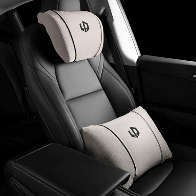 Headrest: T03/C11/C01/C16/C10 Seat Pillow Interior - k-type-off-white-zero-running-one-pair-of-headrests-and-lumbar-supports