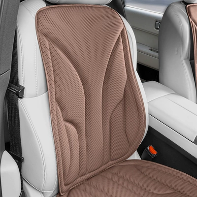 Non-Slip, Soft Latex Cotton Seat — Four Seasons Pad - chestnut-brown-single-backrest-anti-fouling-leather-latex-cotton-core-not-tired-after-sitting-for-a-long-time