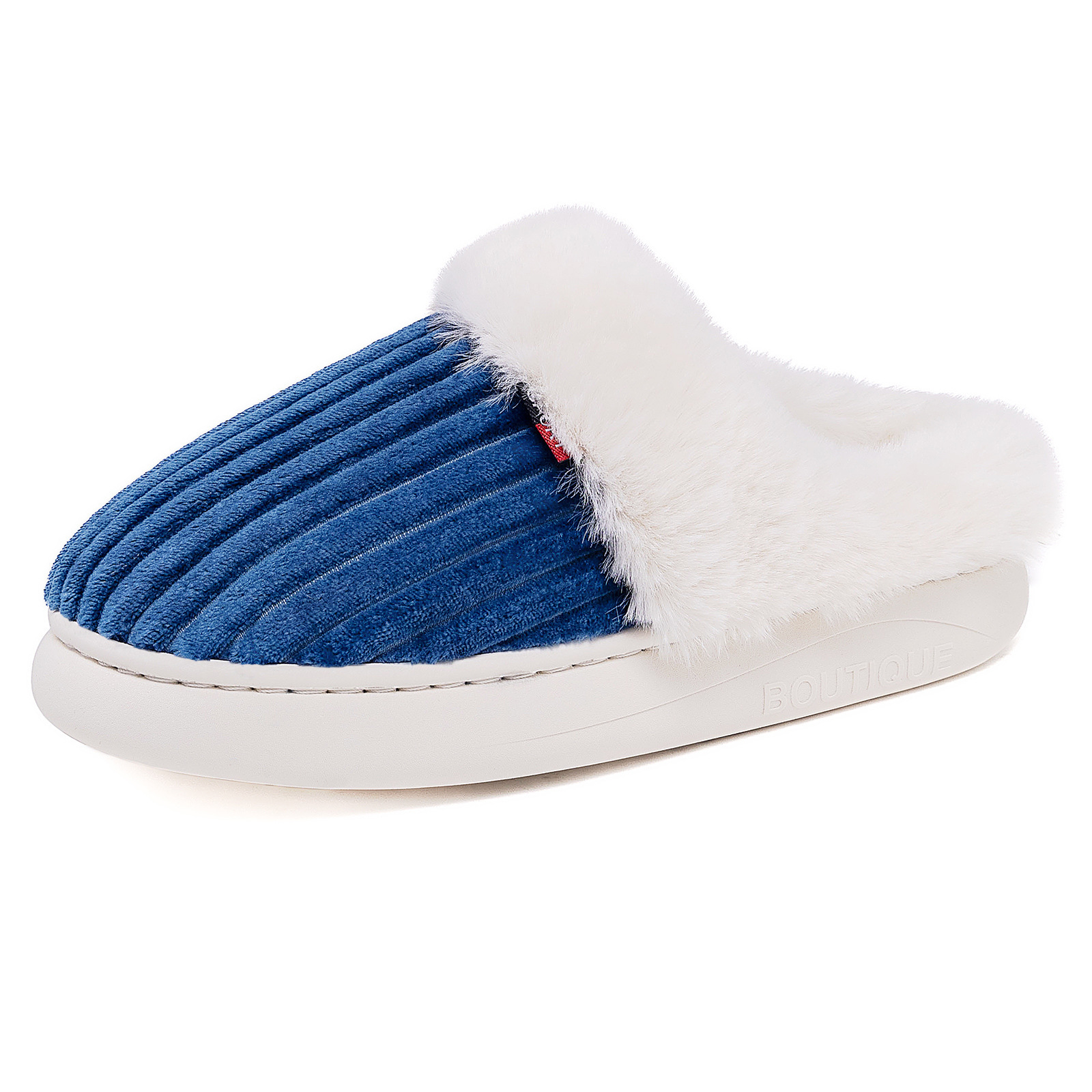 Zapatos de algodón de invierno de mujeres zapatillas de peluche de algodón zapatillas de interior zapatos de peluche cómodos y cálidos