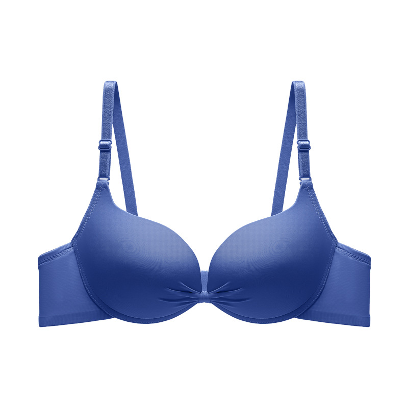 Brassiere de brillo de color sólido de comercio exterior transfronterizo con anillo de acero de soporte para juntar ropa interior sin marcas contra la caída del bra image 11