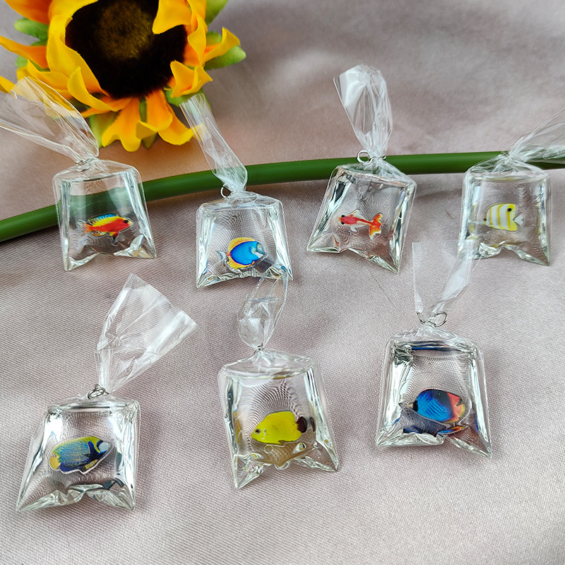 36g Weight Pendant Jewelry Making Type 10 PCS/Package 23*50mm Resin Fish Pendant