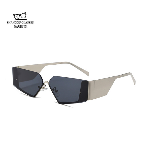 y2k fashion cross-border men's sunglasses women's sunglasses sunglasses men's high-definition half-frame sunglasses ins