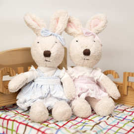 正版苏克雷兔公仔复古公主裙太子兔安抚兔娃娃儿童毛绒玩具生日礼