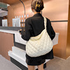 Capacious down jacket, demi-season shoulder bag, one-shoulder bag for leisure