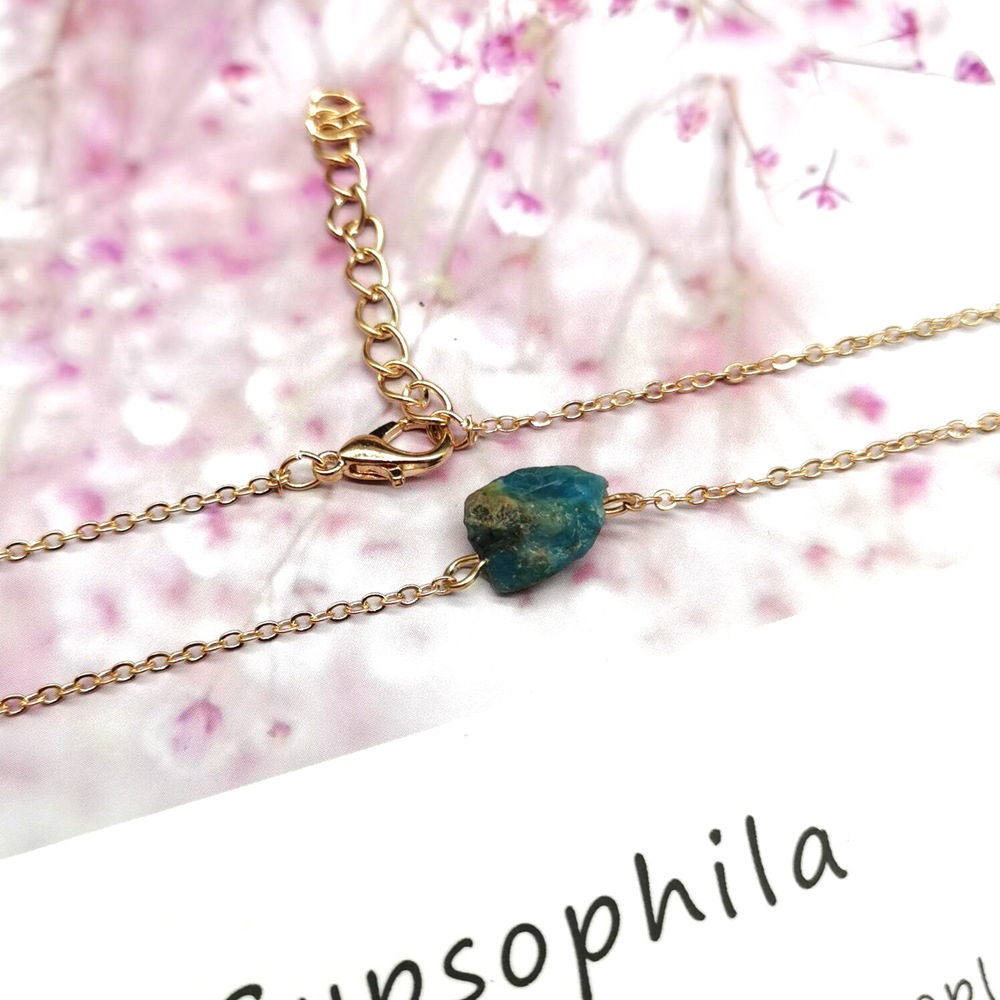 Fashion Geometric Agate Plating Natural Stone Necklace 1 Piece