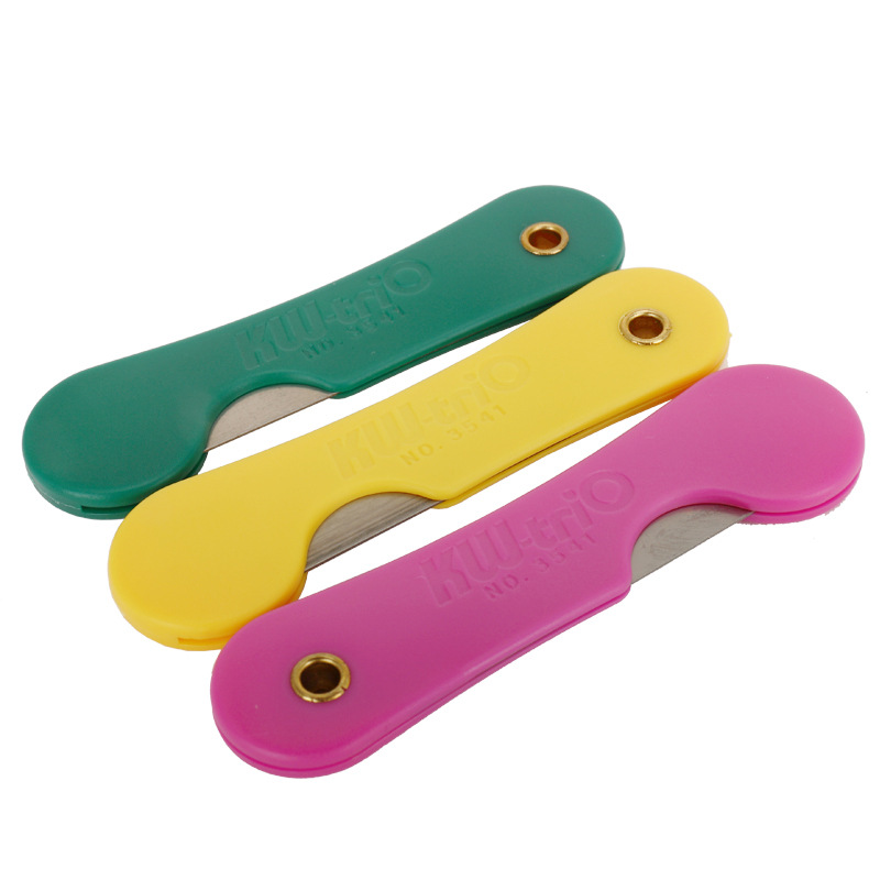 Kedeyō (KW-triO) cuchillo de arte pequeño Sacapuntas de lápiz de estudiante colorido cuchillo de arte