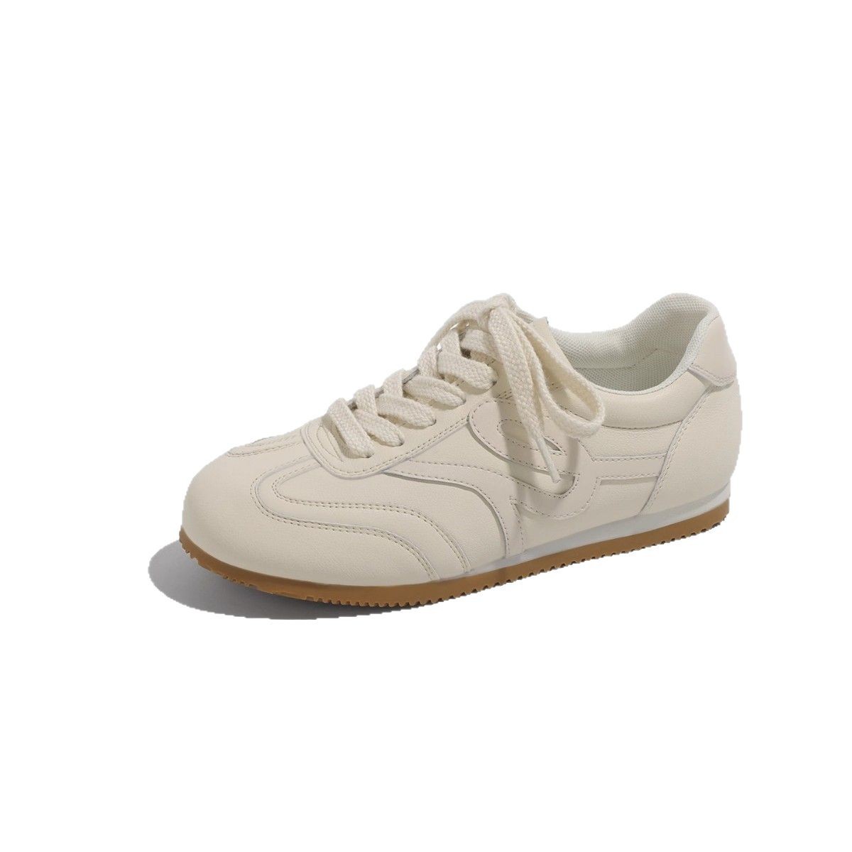Chaonan zapatos blancos de todo fósforo de suela suave zapatos casuales retro de estilo de ballet transpirable para mujer zapatos de entrenamiento alemanes de fondo plano para niños zapatos de mujer