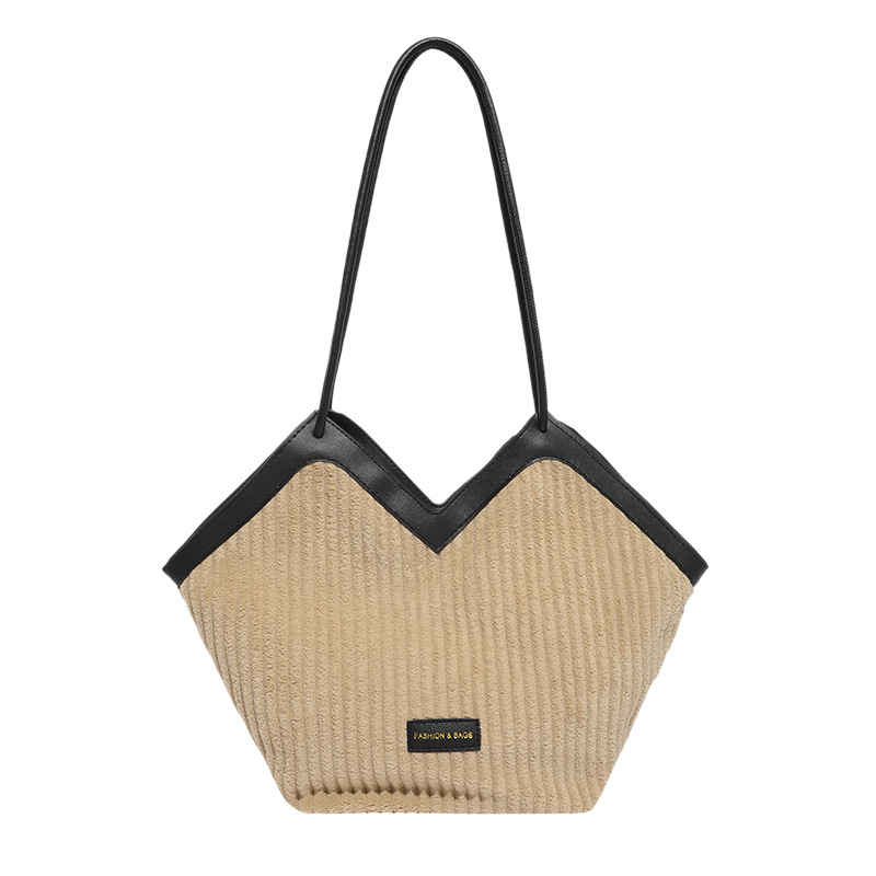 Bolsa de gran capacidad para mujeres 2025, nuevo verano de alta sensación de viaje al trabajo, bolso de entrepierna de hombro para clase, bolso de mano