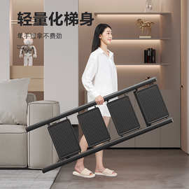 跨境款铝合金梯子家用人字梯多功能折叠梯子伸缩楼梯加厚家用梯子