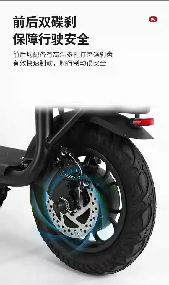 Cross-Border Electric Scooter Lithium Battery Foldable Portable Adult Mobility Aid Foldable Electric Vehicle