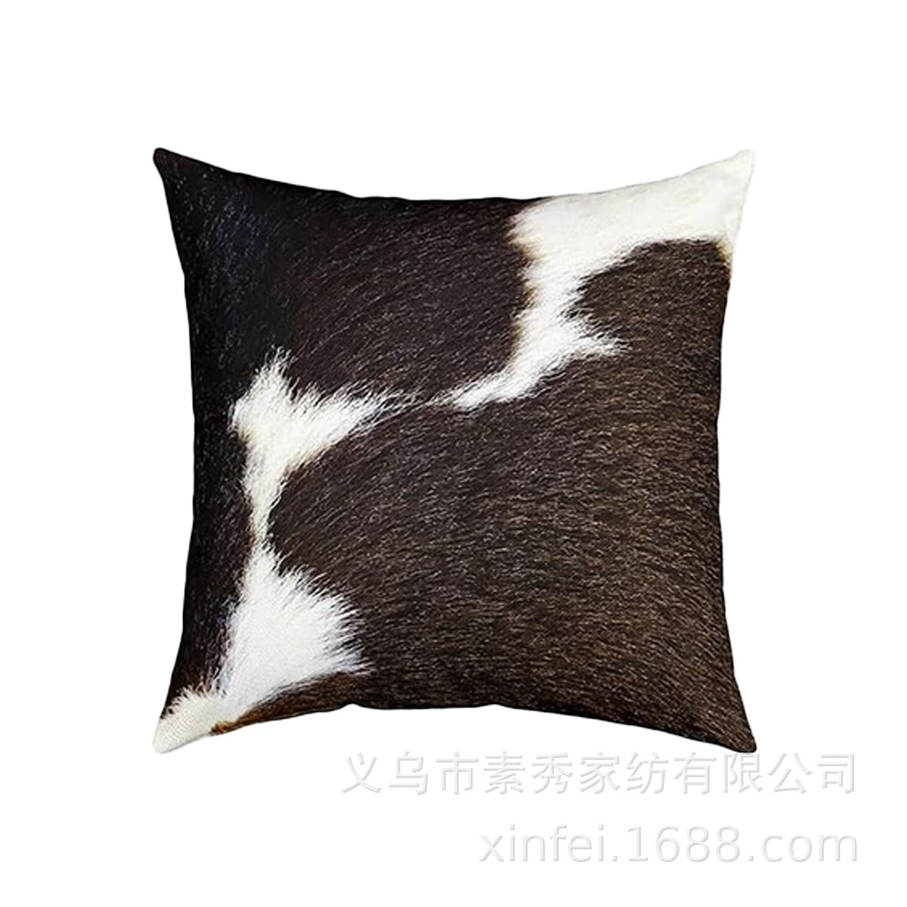 Transfronterizo amazónico Xiyin yak highland ganado animal sofá sala de estar respaldo decoración almohada abraza almohada cubierta de cojín image 24
