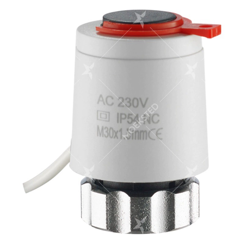 Специально для экспорта, нормально закрытый электропривод отопления, нормально открытый электрический нагревательный элемент для водяного подогрева пола 230 В, электропривод отопления постоянного тока 24 В