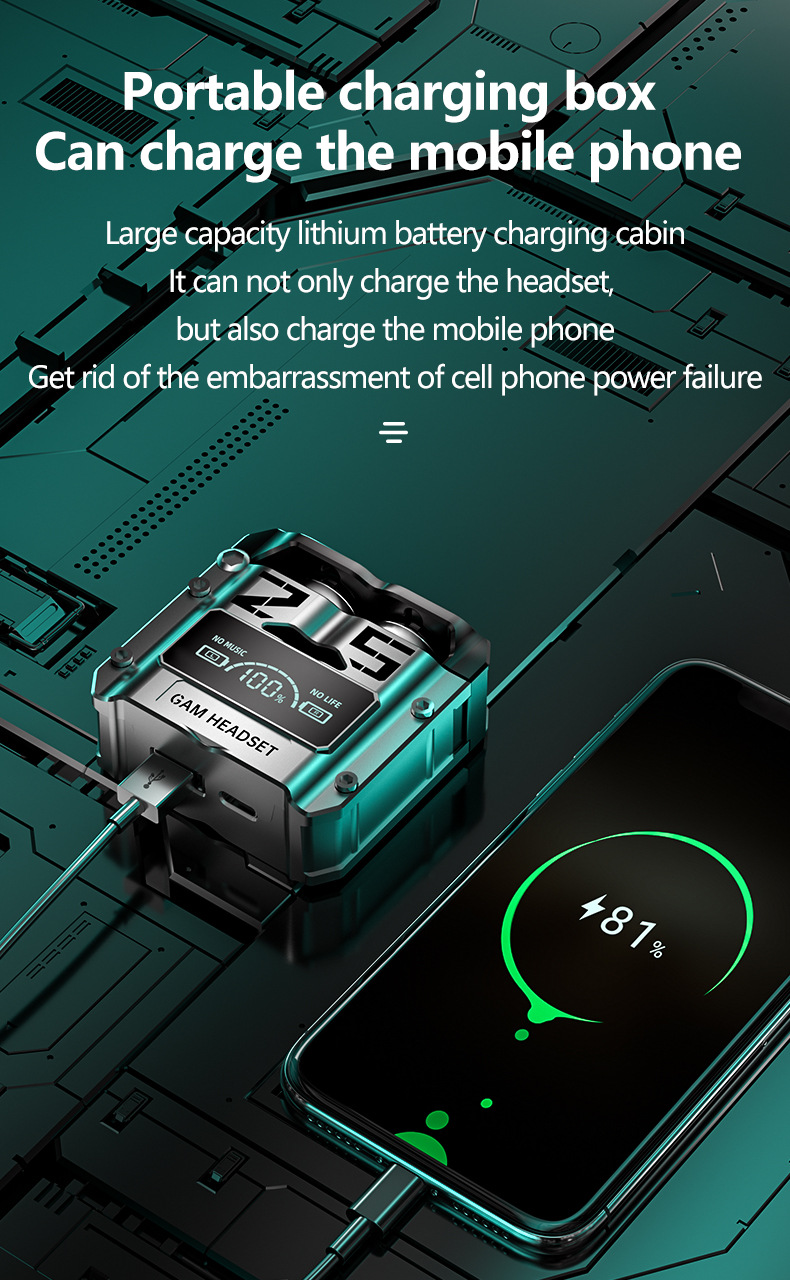 Title 13, Science Fiction Metal Capsule Headset for Lag-F...