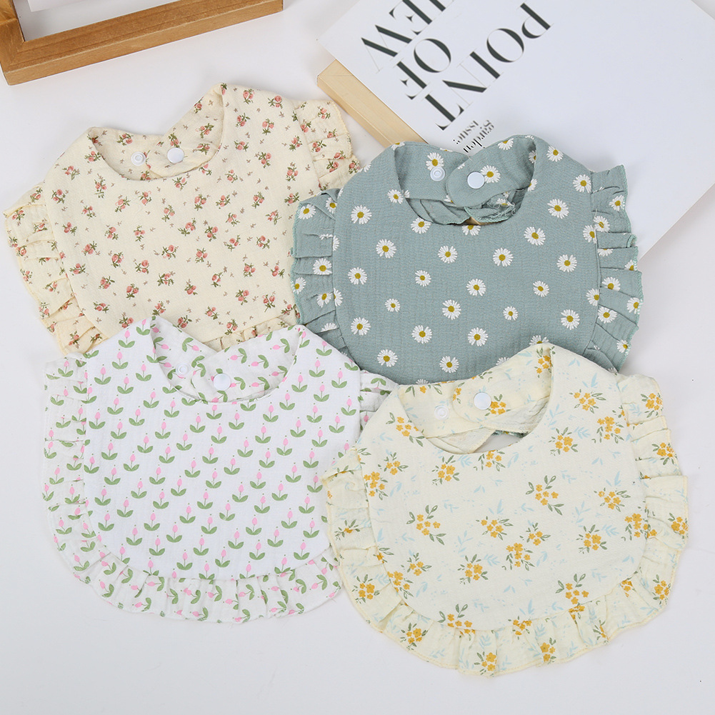 Cute Rainbow Polka Dots Flower Printing Cotton Blend Baby Accessories display picture 3