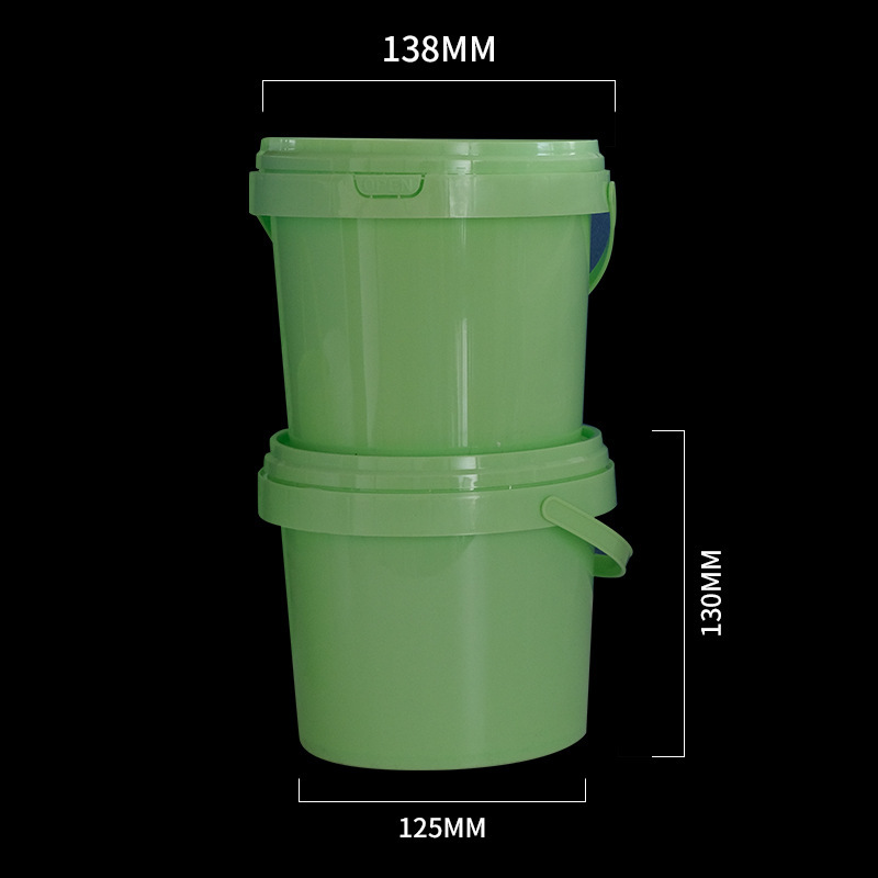 White Ice Jelly Fruit Salad Tapioca Balls Grass Jelly Takeaway Box Cup with Handle 1.5L