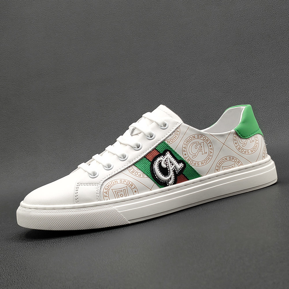 Sneakers da uomo, trendy, versatili, strass, scarpe casual da uomo, pelle, scarpe alla moda da uomo, scarpe europee, scarpe da uomo, scarpe con suola morbida_voghion.com