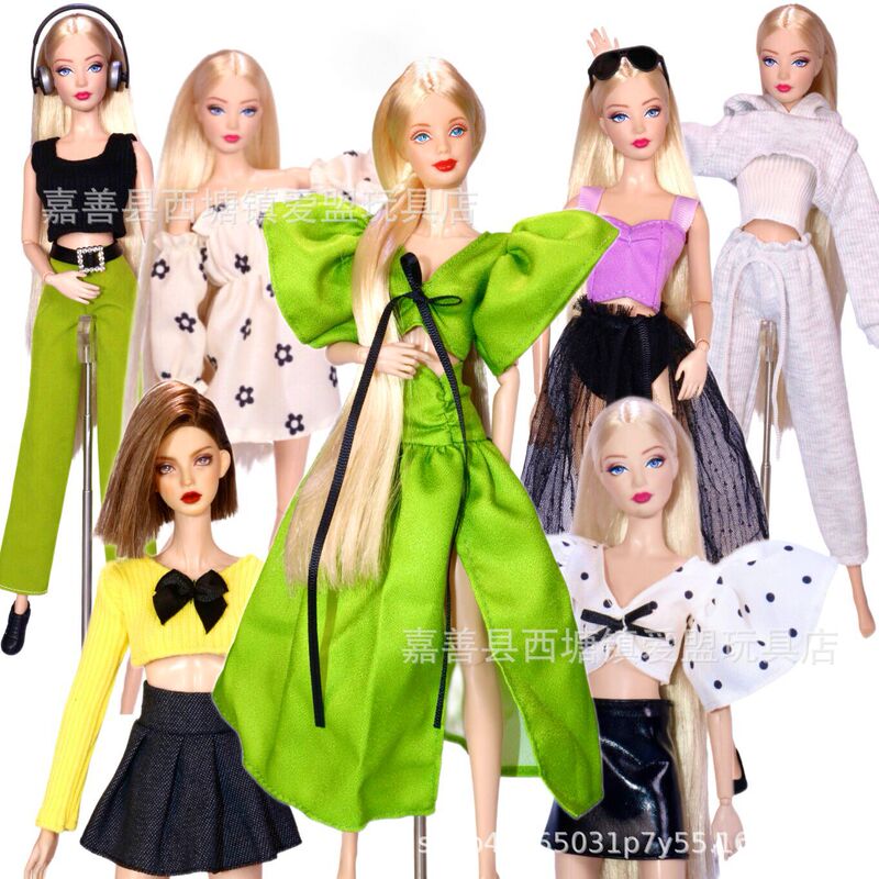 30cm 11inch Toy Set Dress Pants Skirt Pleated Skirt Sportswear Barbie Doll Clothes Accessories
