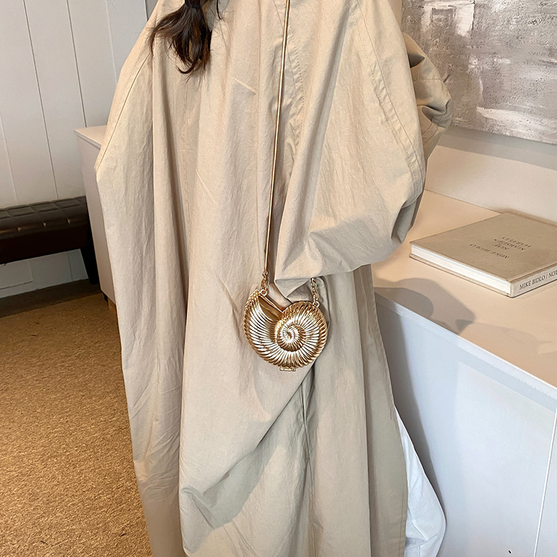 국경 간 신제품 가방 아크릴 패션 어깨 크로스 바디 백 여름 콘치 체인 백 고급 눈 흡수 이브닝 백