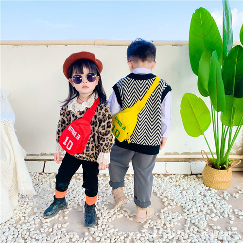 Wholesale Cartoon Children's Chest Bag 2024 New Fashion Unisex Baby Digital Crossbody Bag Snack Toy Shoulder Bag