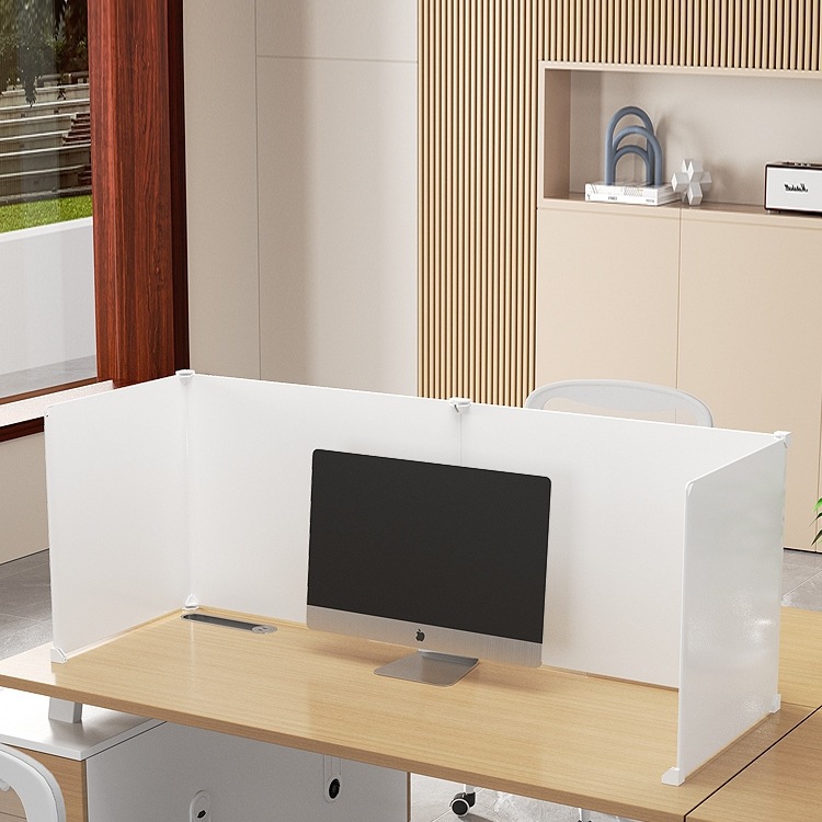 Office Desk Partition Screen Middle Side Partition L-Shaped U-Shaped Double 4-Person Financial Desk Workstation Partition Panel