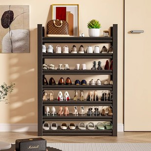 Household Shelf Storage Rack Shoe Rack Adjustable Height Floor-Standing Simple Shoe Rack Iron Storage Rack Steel Shoe Cabinet