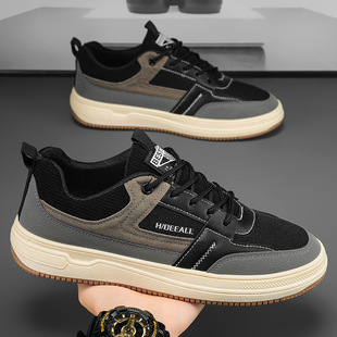 Shoes Men's 2024 New Sports Casual Sneakers Summer Non-Slip Wear-Resistant Men's All-Match Students Low-Top Trendy Shoes