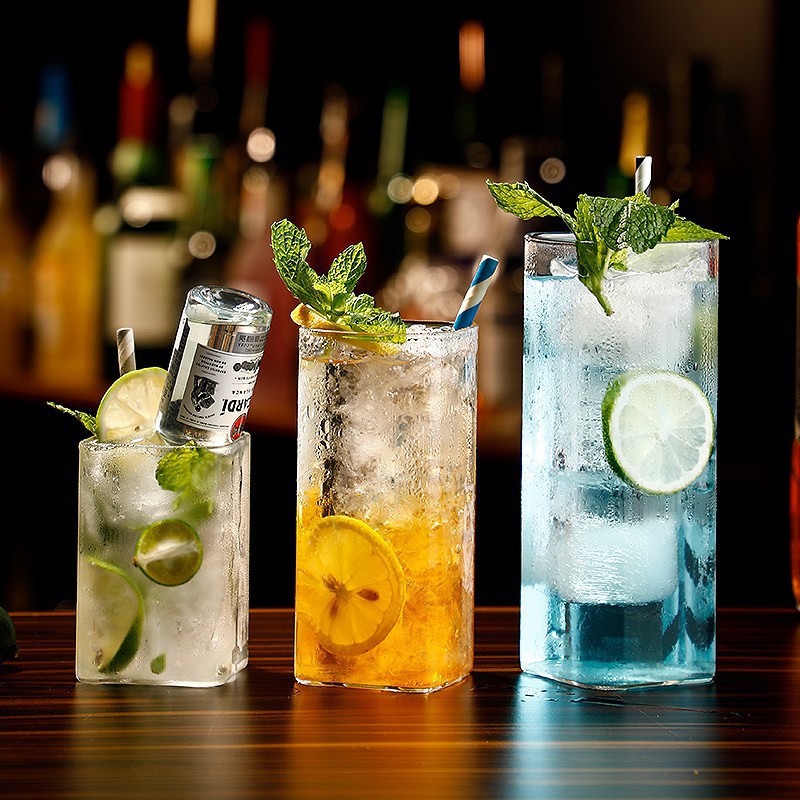 Taza de cóctel japonesa, taza de cóctel, taza de té helado, taza de té helado, taza de vino largo