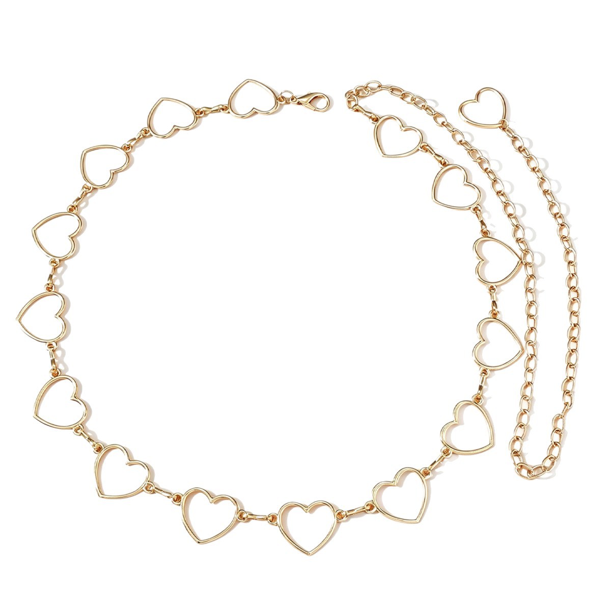 Modieuze hartvormige tailleketting voor dames hoogwaardig accessoire_voghion.com