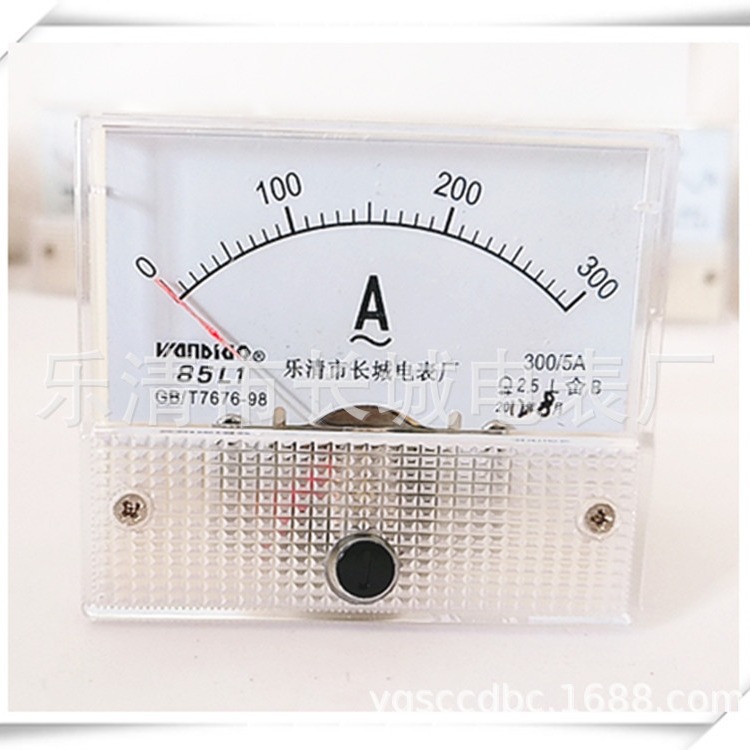 长城电表厂 85L1 300/5A 交流指针电流表  65*55